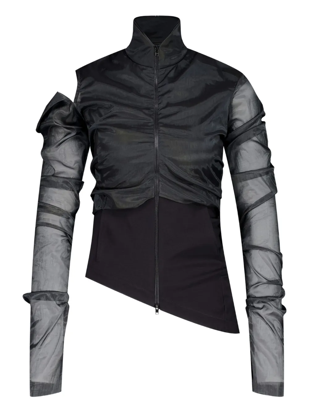 Natasha Zinko front-zip jacket - Nero