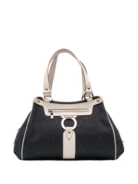 Ferragamo Pre-Owned 2000-2025 Gancini Canvas shoulder bag