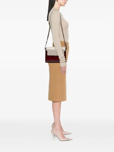 Marni Pre-Owned 2010-2025 Large Bicolor Patent Trunk crossbody bag