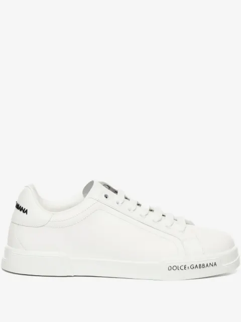 Dolce & Gabbana Portofino leather low-top sneakers