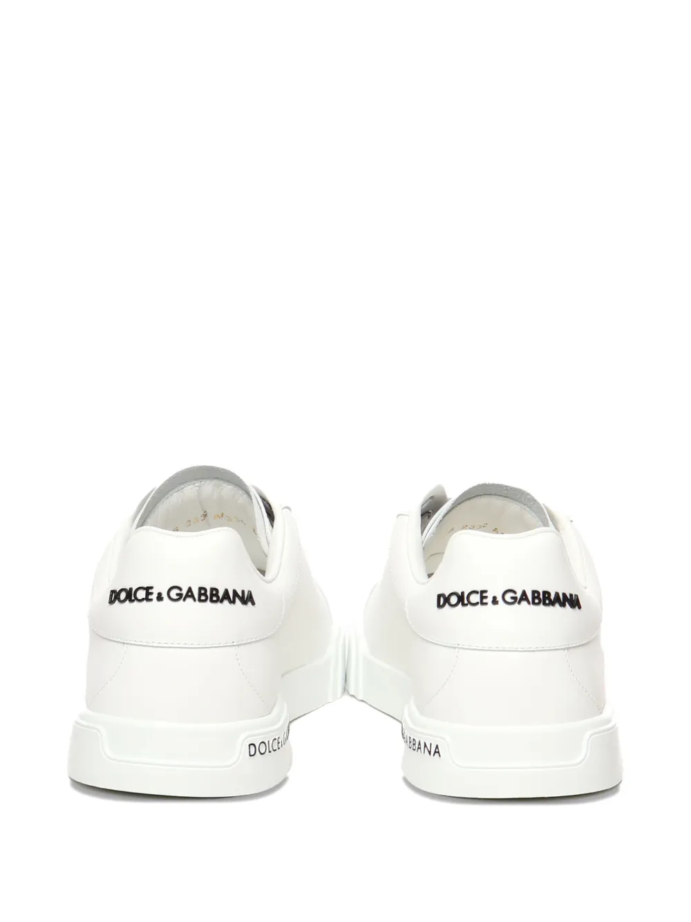 Dolce & Gabbana Portofino low-top leren sneakers Wit