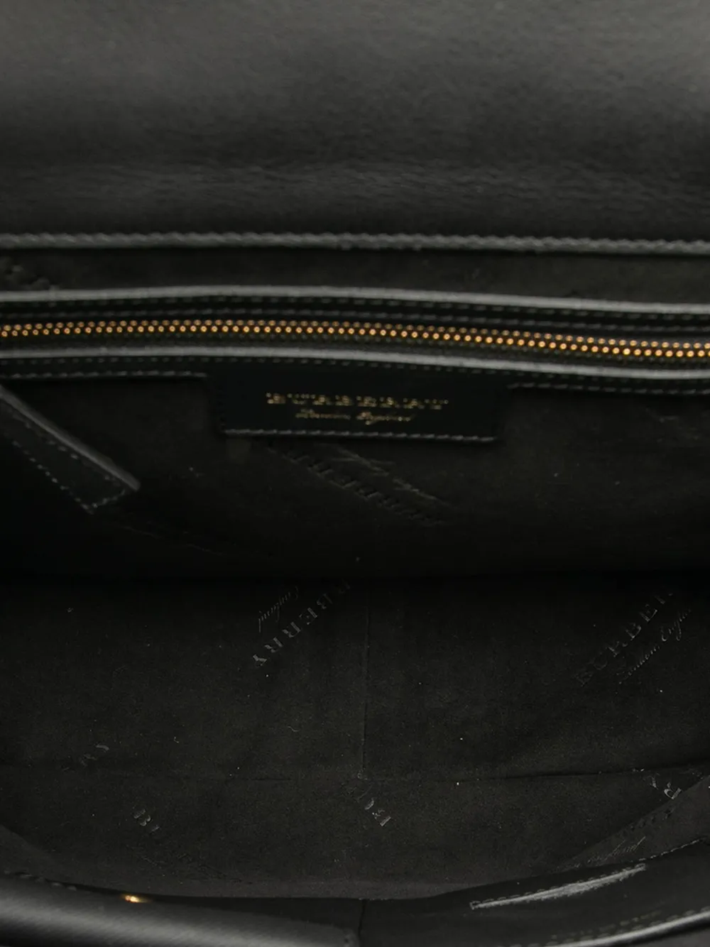 BURBERRY Pre-owned 2000-2017 Large Trench Calfskin Dk88 Top Handle Bag Satchel In Black