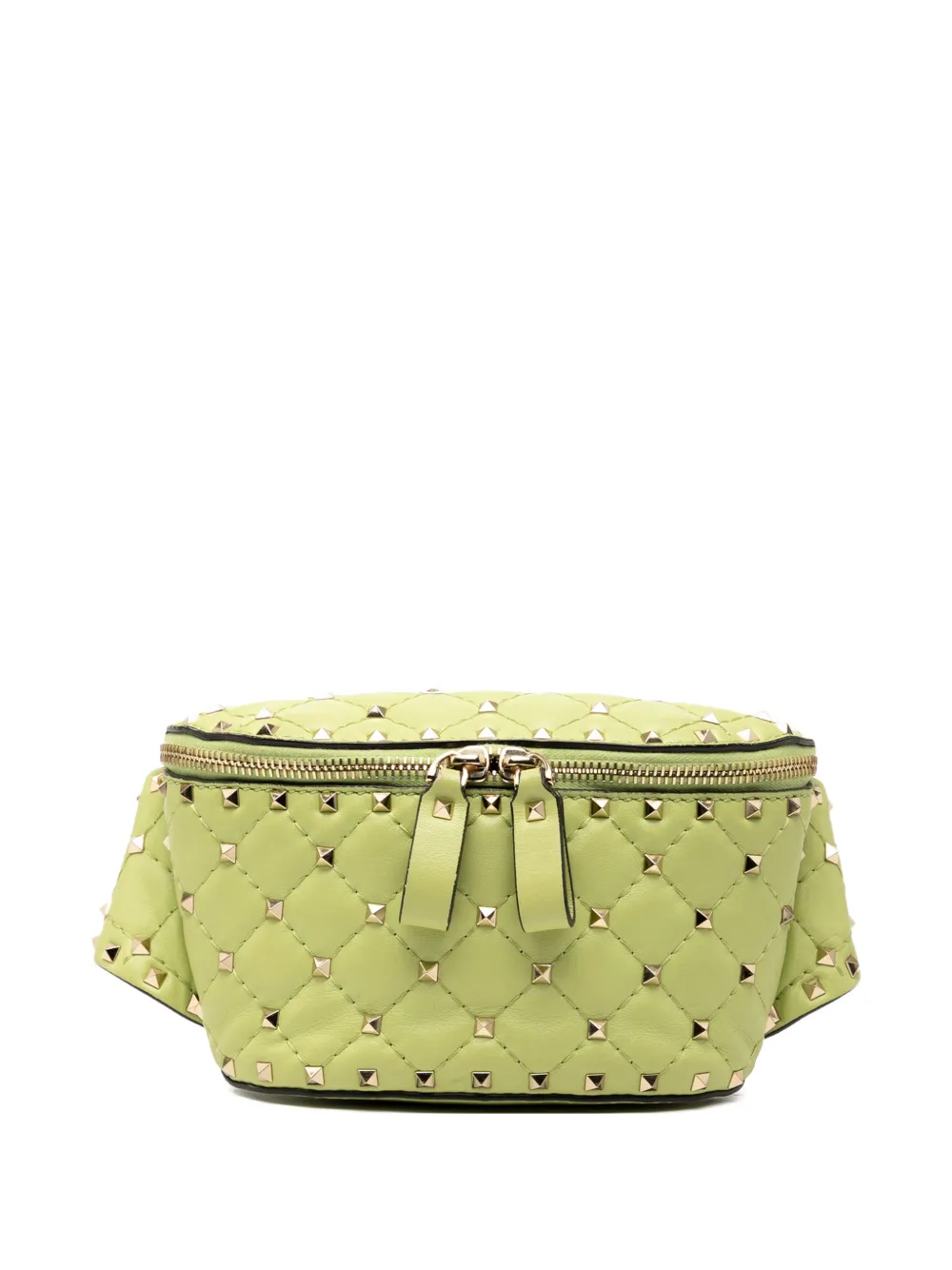 Valentino Garavani Pre-Owned 2000-2017 Nappa Rockstud Spike belt bag - Verde