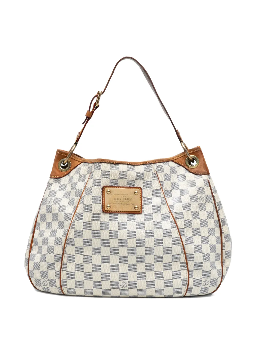 Louis Vuitton Pre-Owned 2009 Damier Azur Galliera PM shoulder bag - Bianco