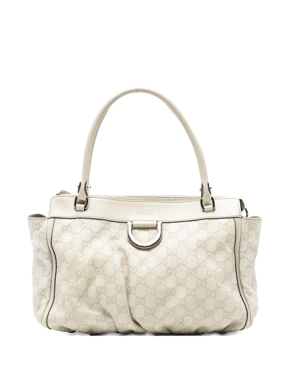 Gucci Pre-Owned 2016-2025 Guccissima Abbey D Ring tote bag - White