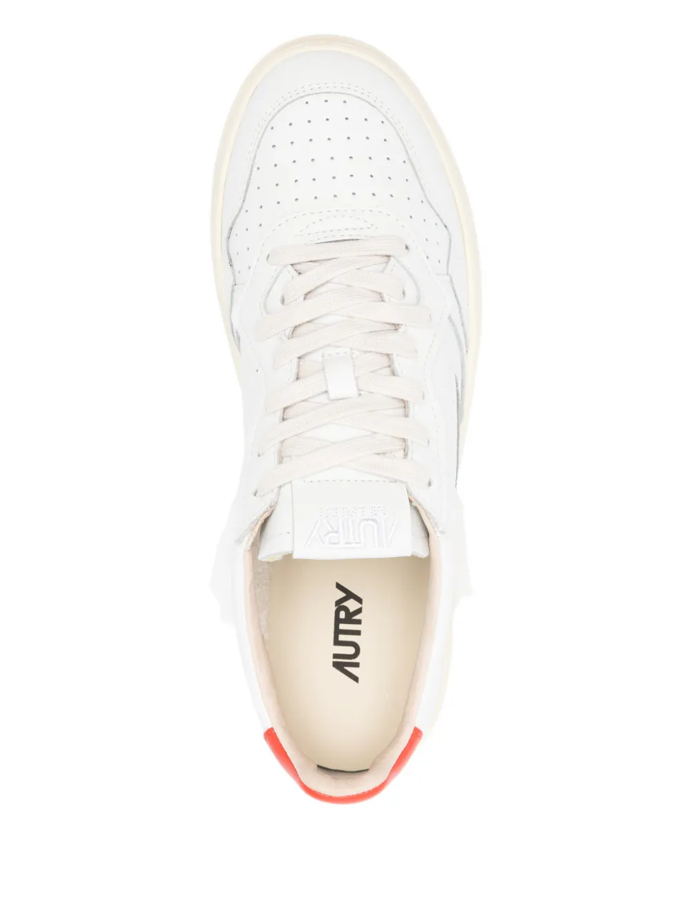 Autry Medalist perforated sneakers Wit