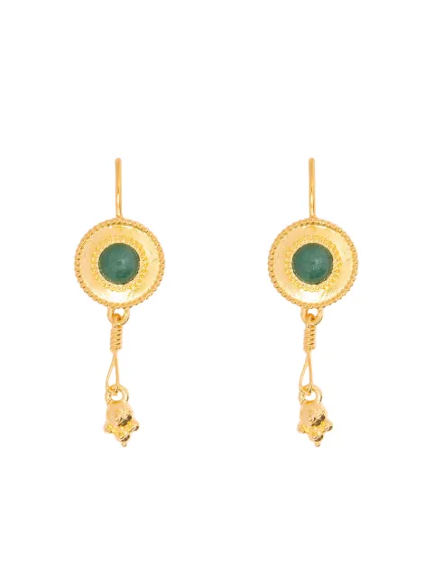 CHRONOS aretes en plata de ley con detalle de piedra