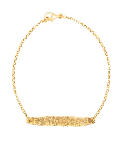 CHRONOS pulsera en plata de ley con cinturón