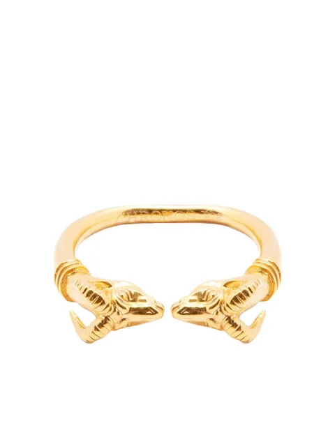 CHRONOS anillo en plata de ley con motivo animal