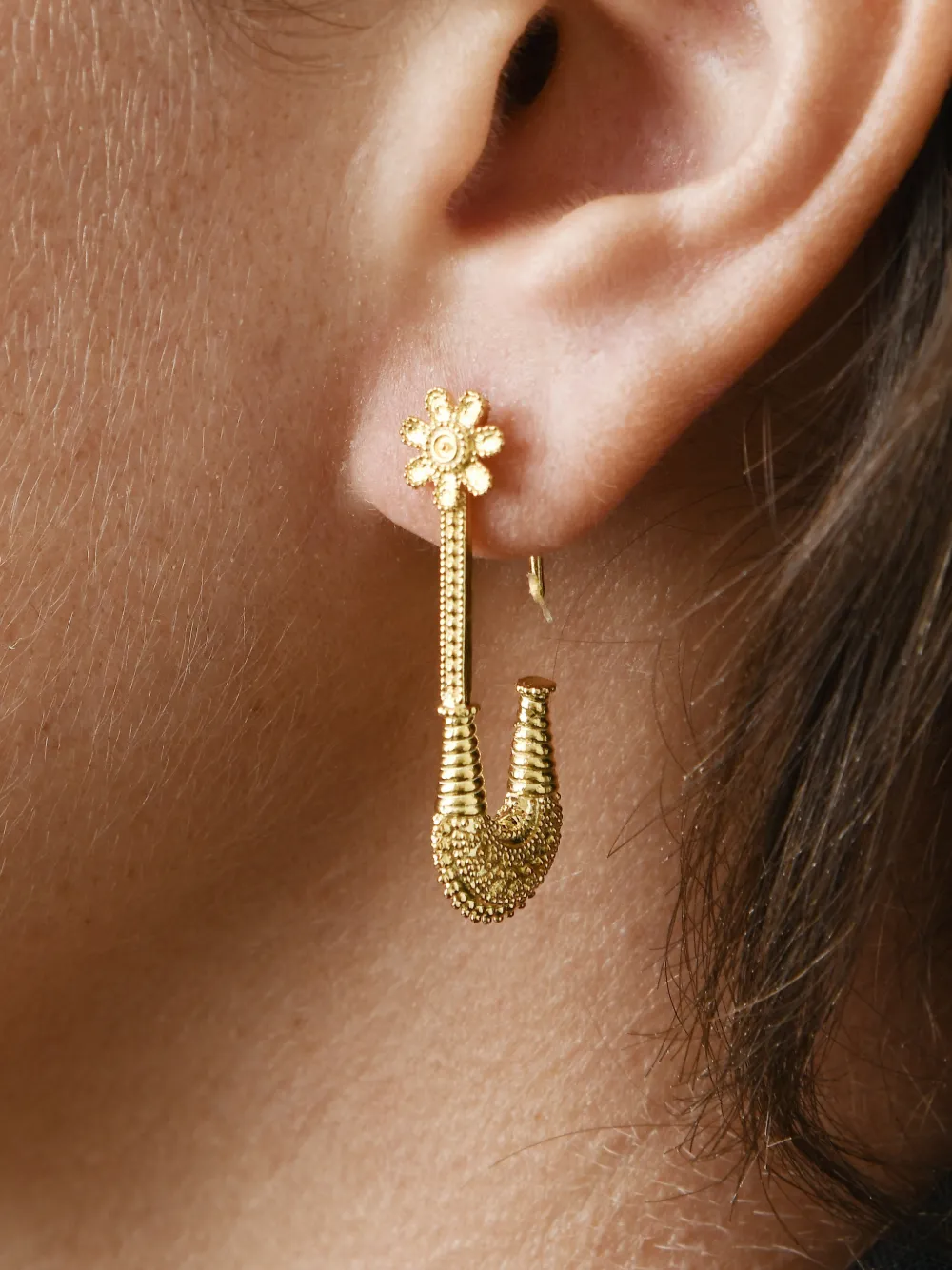 CHRONOS sterling silver floral-motif earrings | Image 2