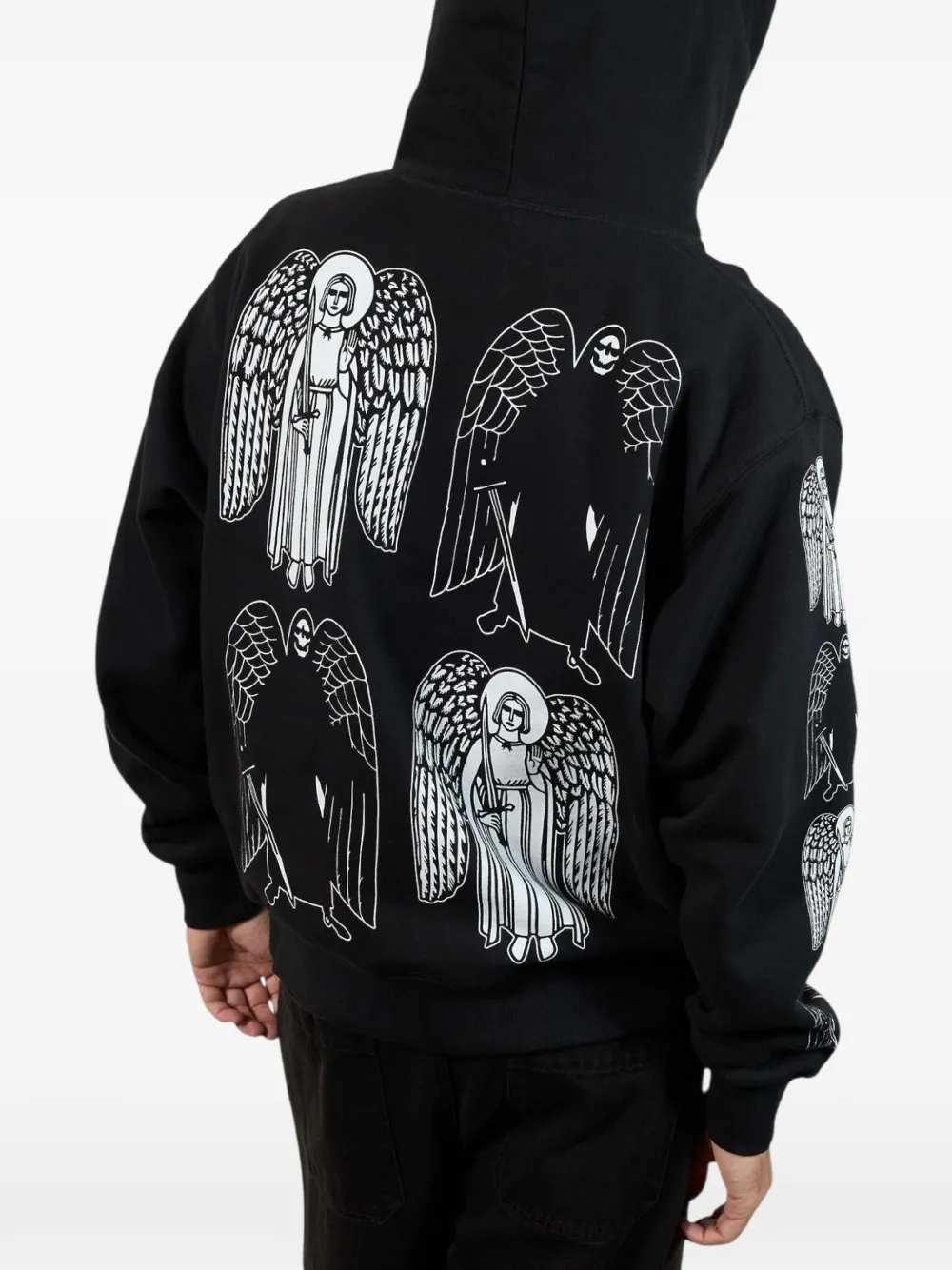 Pleasures Angel Demon Hoodie In Black