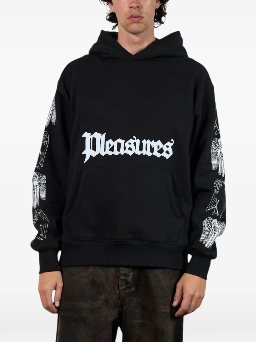 Pleasures Angel Demon Hoodie In Black