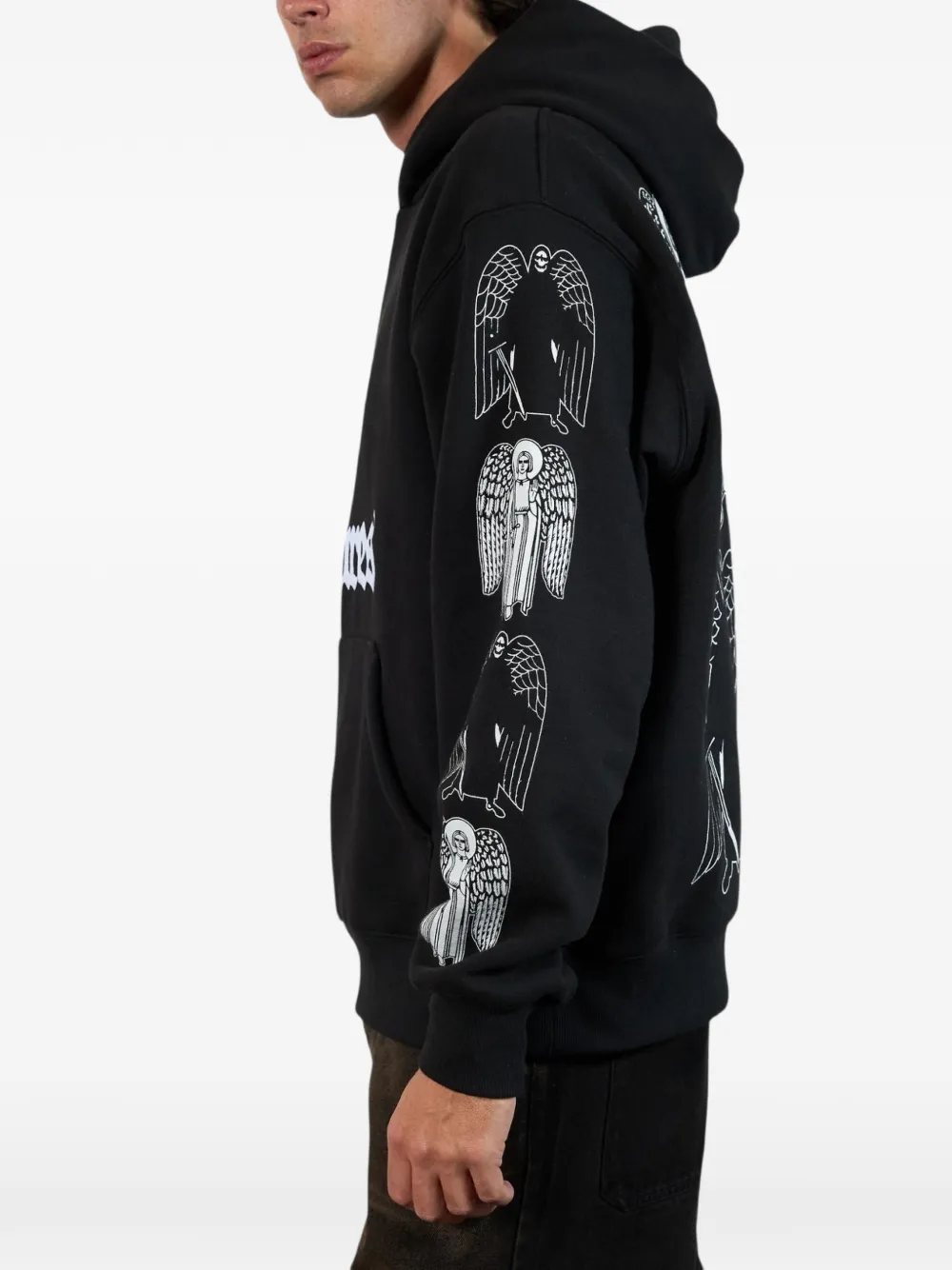 Pleasures Angel Demon Hoodie In Black