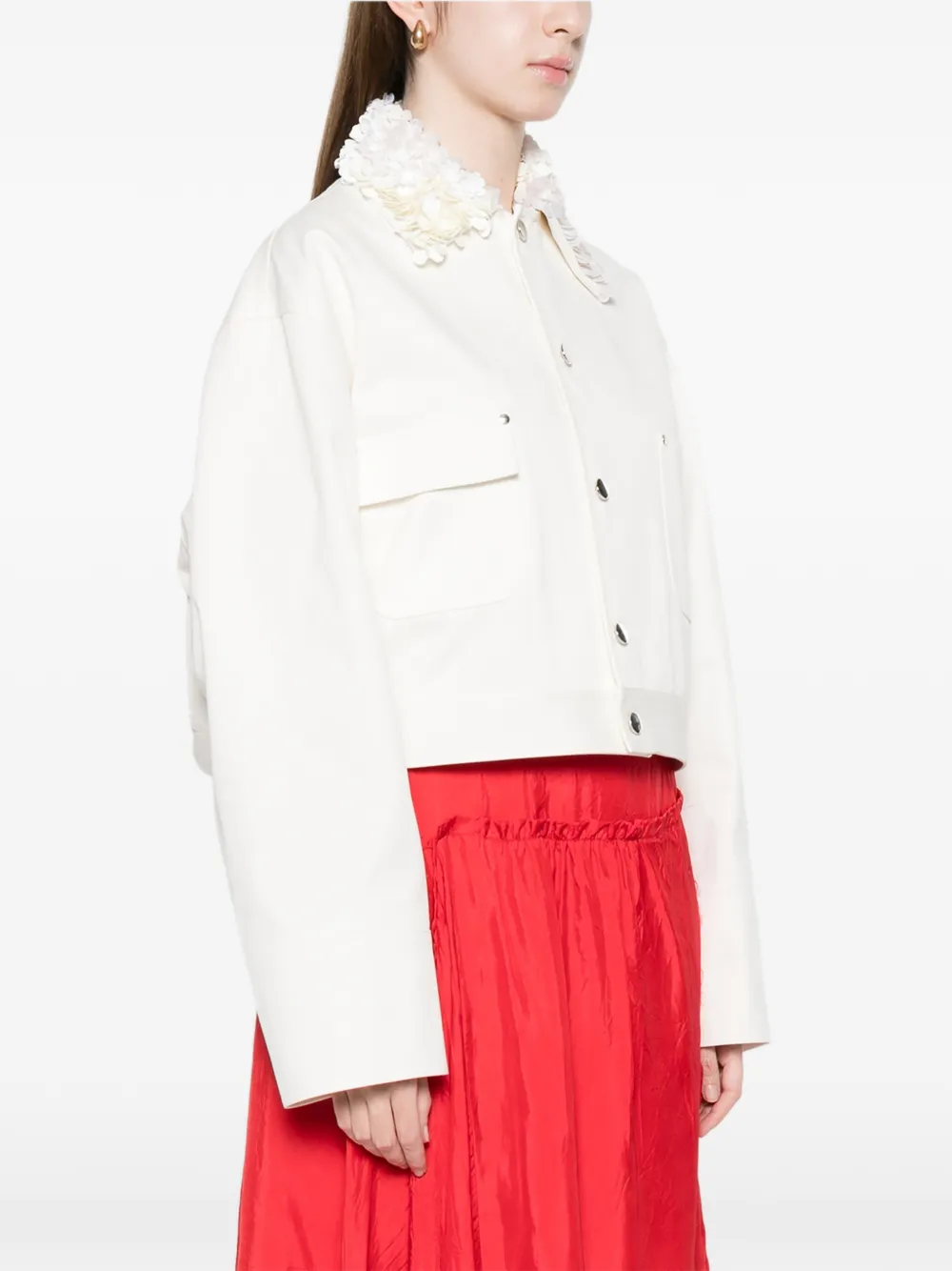 Floral Collar Jacket