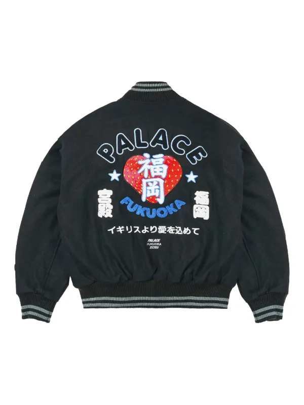 Palace logo-patch Bomber Jacket | Black | FARFETCH Palace logo-patch Bomber Jacket | Black | FARFETCH