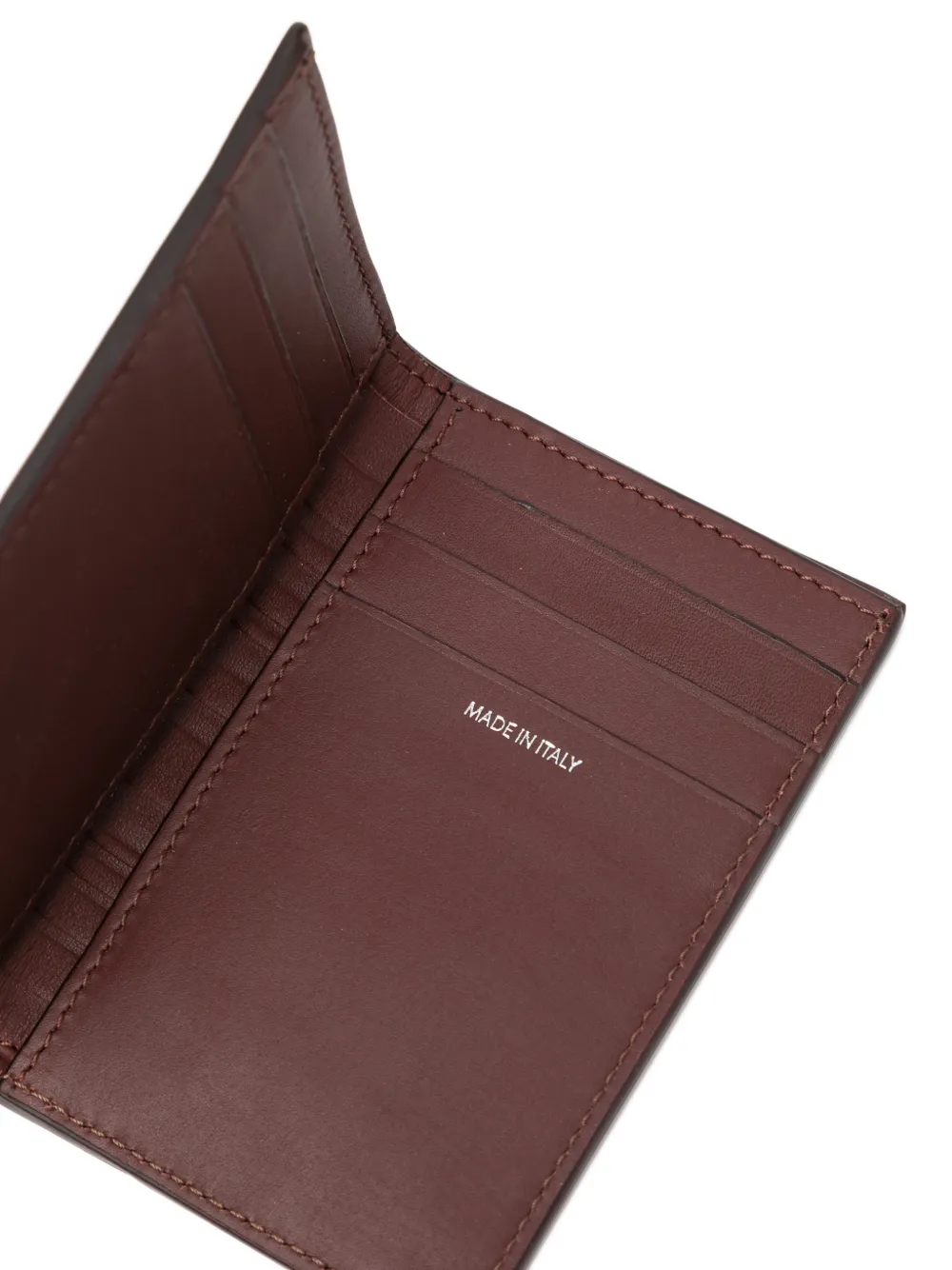  Paul Smith Striped Leather Wallet - Brown 