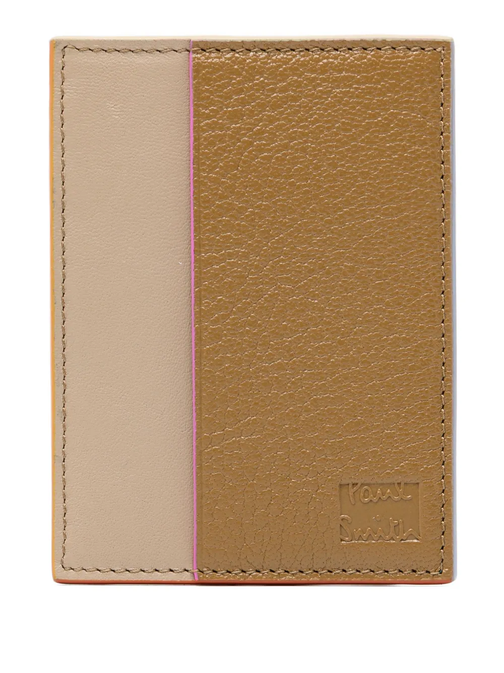 Paul Smith leather cardholder - Marrone
