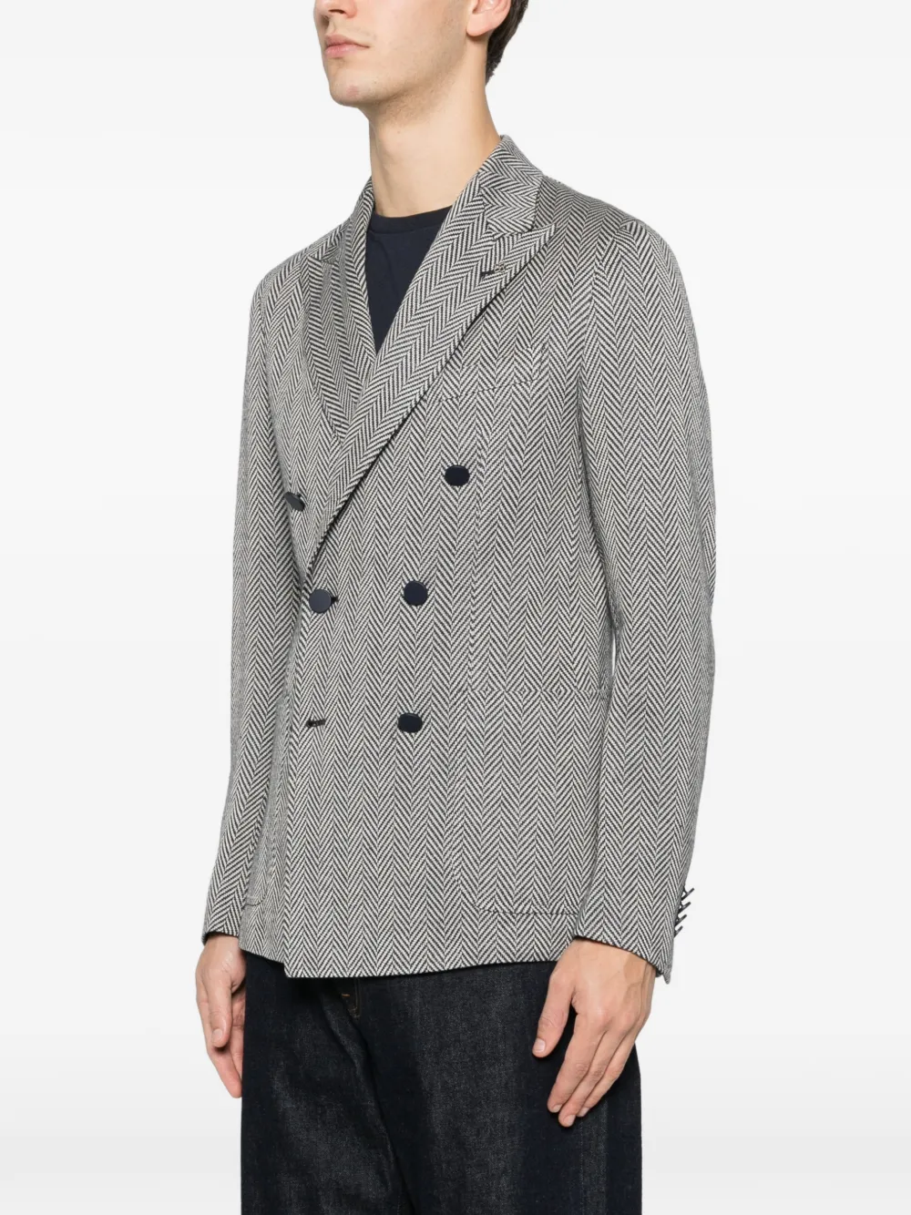 Tagliatore Blazer met dubbele rij knopen Blauw