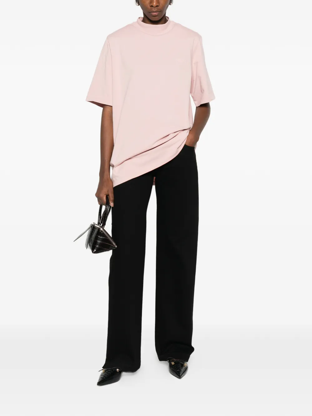 The Attico Straight jeans - Zwart