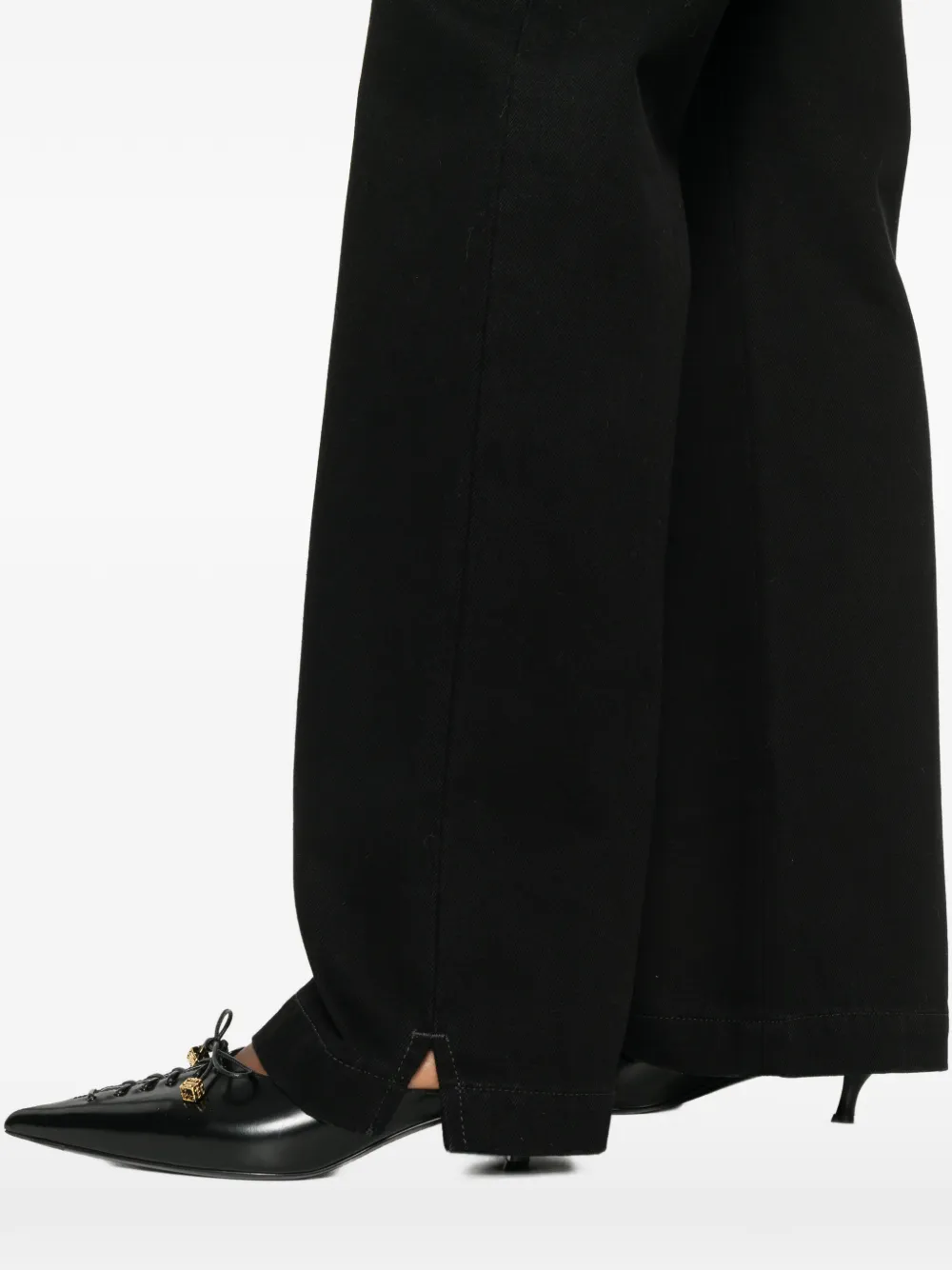 The Attico Straight jeans Zwart