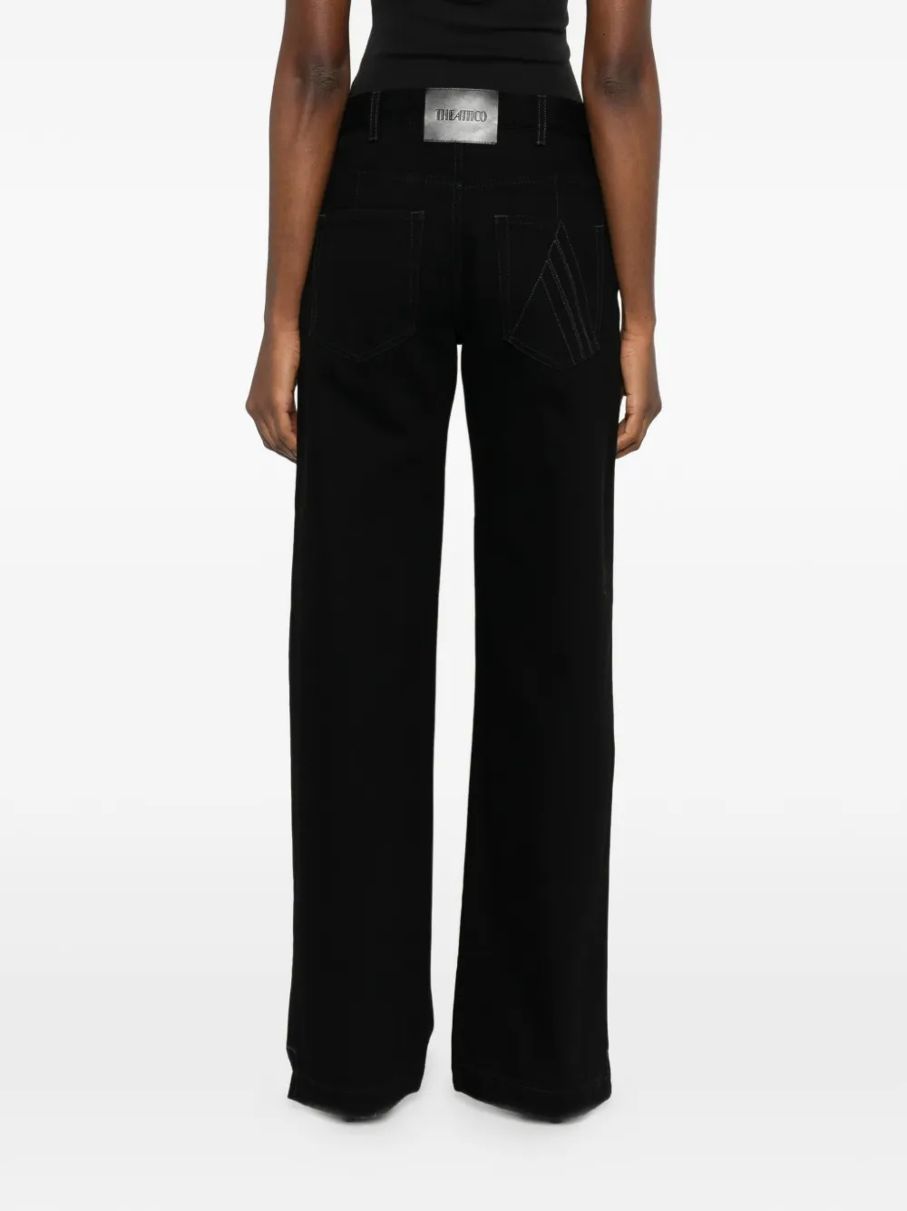 The Attico Straight jeans Zwart