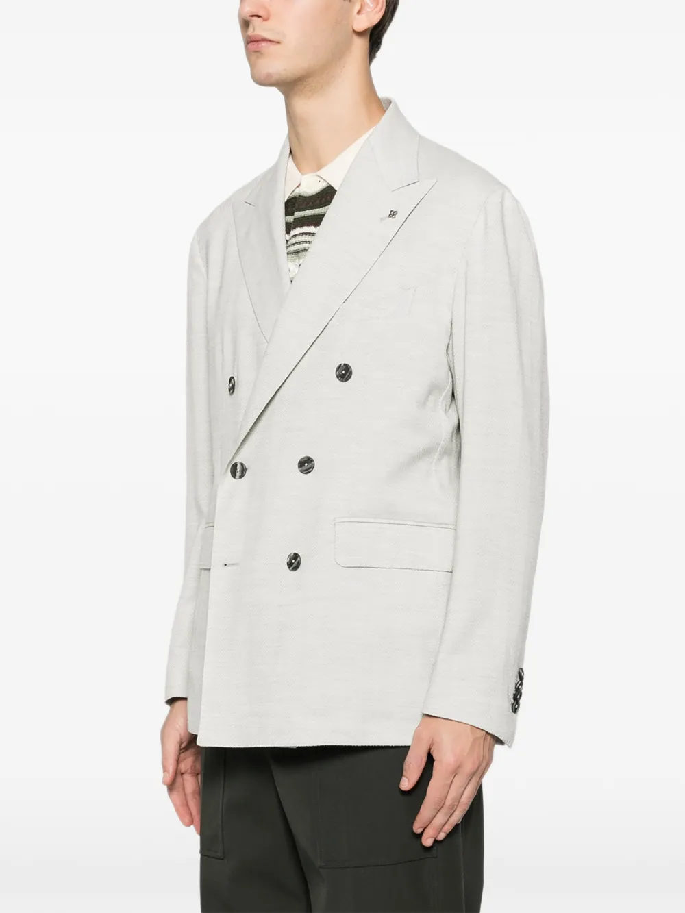 Tagliatore Blazer met dubbele rij knopen Grijs