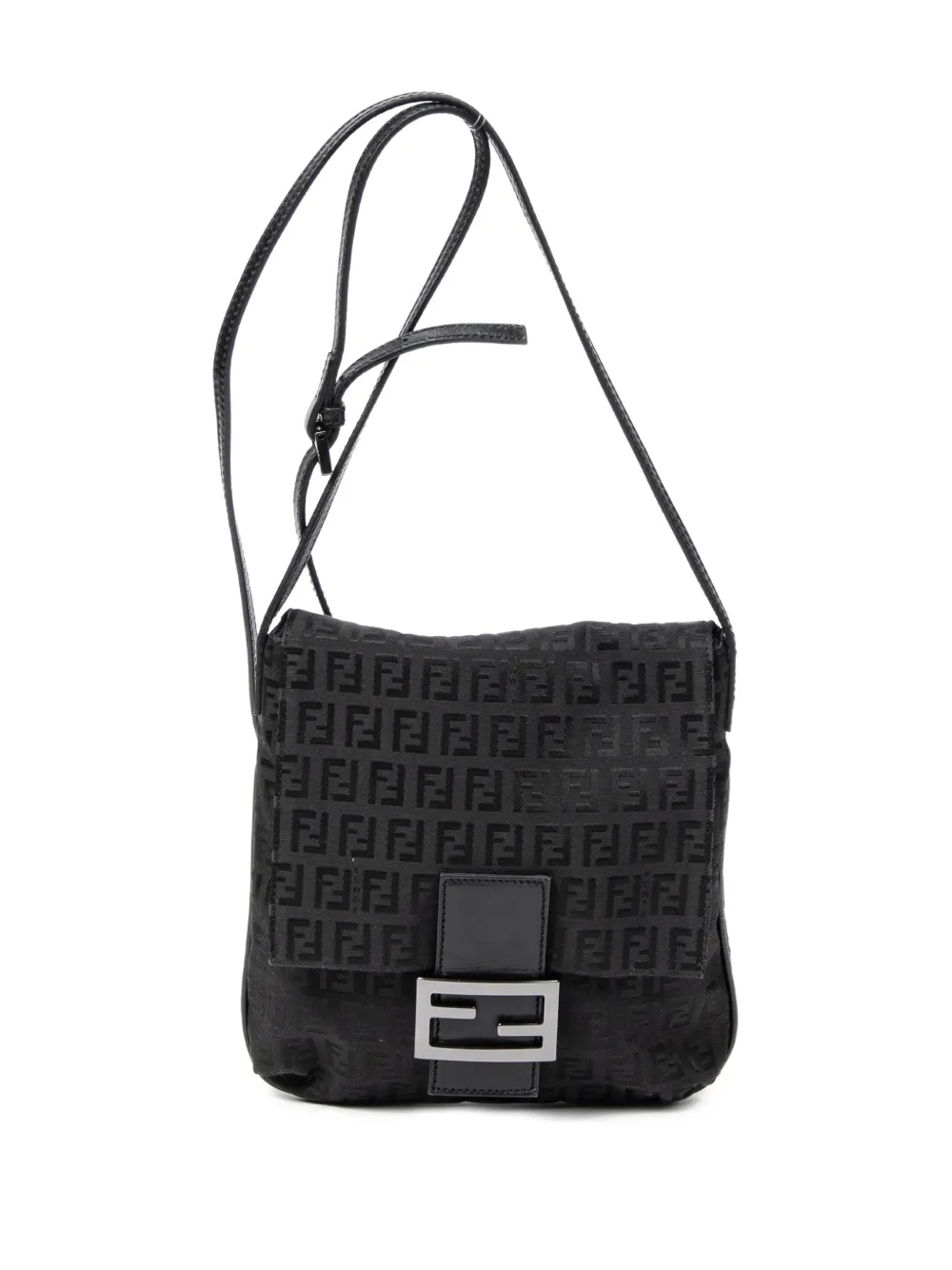 Fendi Pre-Owned Borsa a spalla con motivo Zucchino - Nero