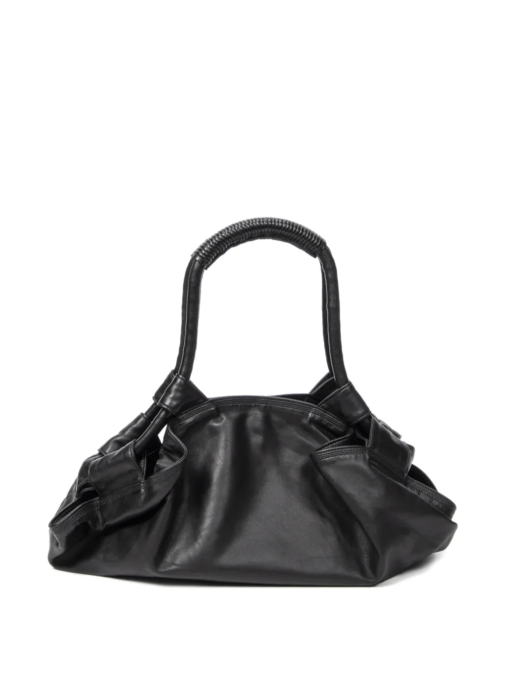 Loewe Pre-Owned Schoudertas met nappa-label en logo-reliëf - Zwart