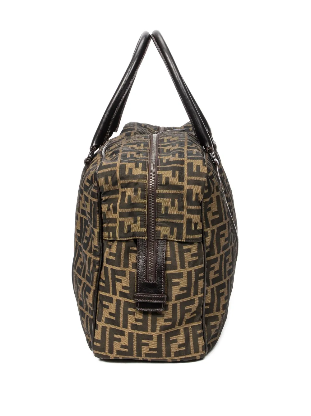 Fendi Pre-Owned 1960 reistas met Zucca-monogram en handgreep Bruin