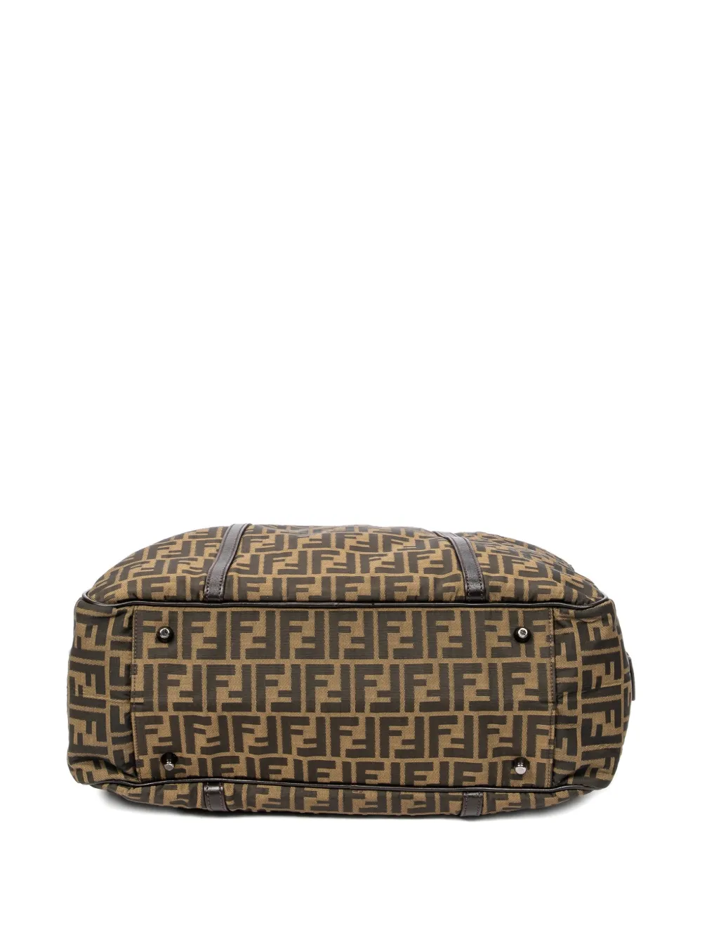 Fendi Pre-Owned 1960 reistas met Zucca-monogram en handgreep Bruin