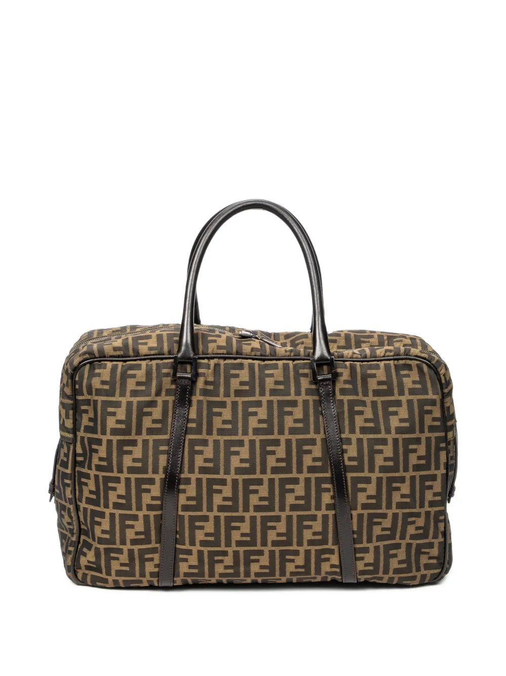 Fendi Pre-Owned 1960 reistas met Zucca-monogram en handgreep Bruin