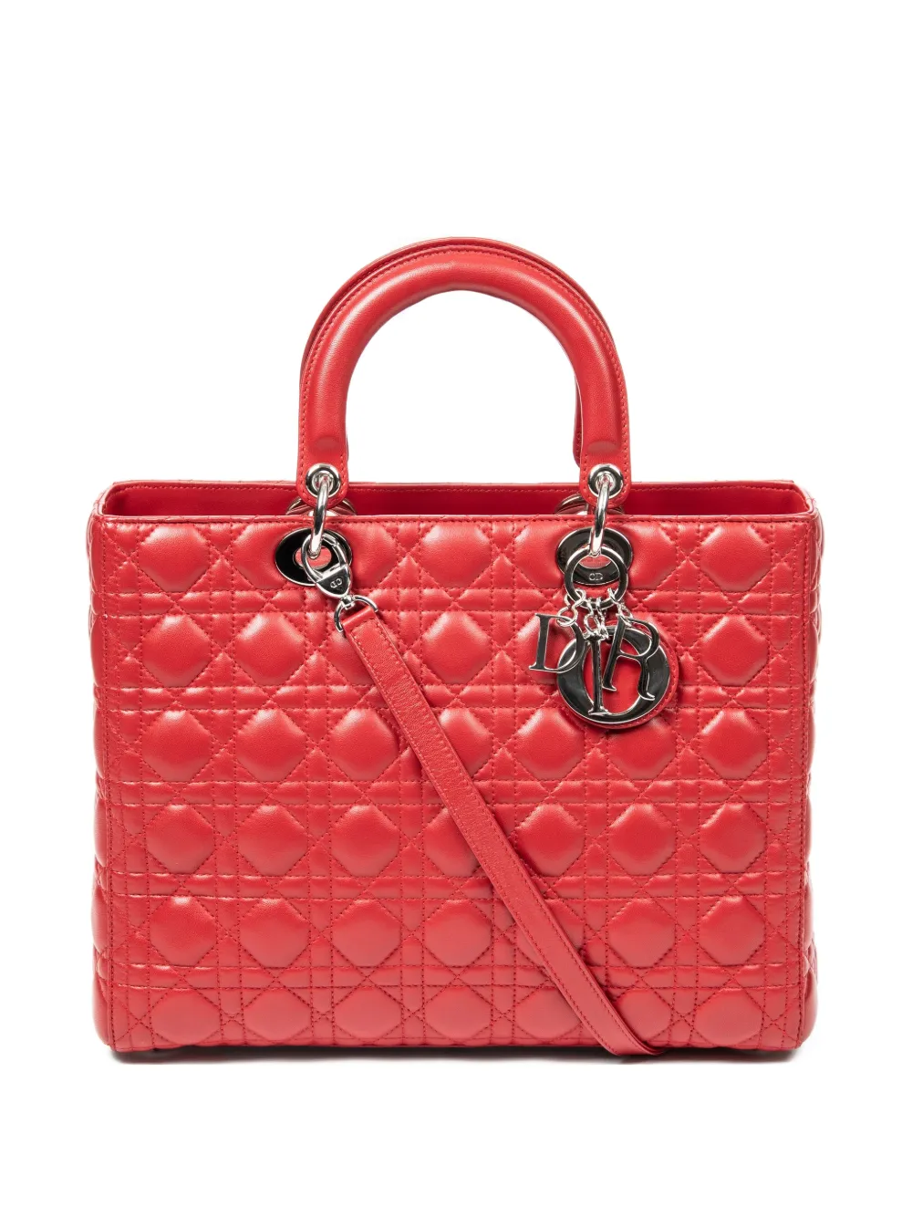 Christian Dior Pre-Owned Borsa tote Lady Dior - Rosso