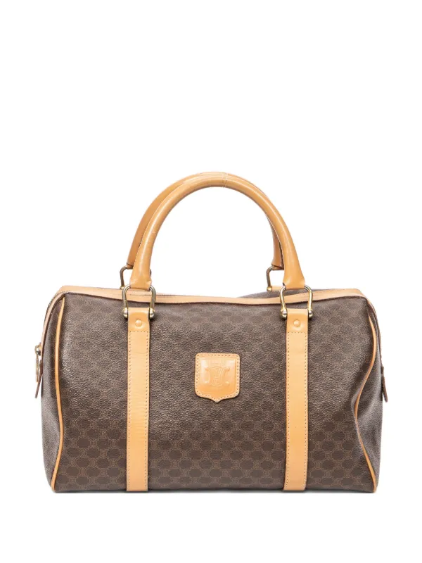 Celine Pre-owned Small Boston Patterned Tote Bag in Brown