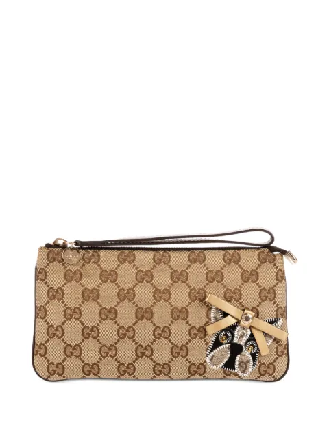 Gucci Pre-Owned bulldog wristlet clutch bag 