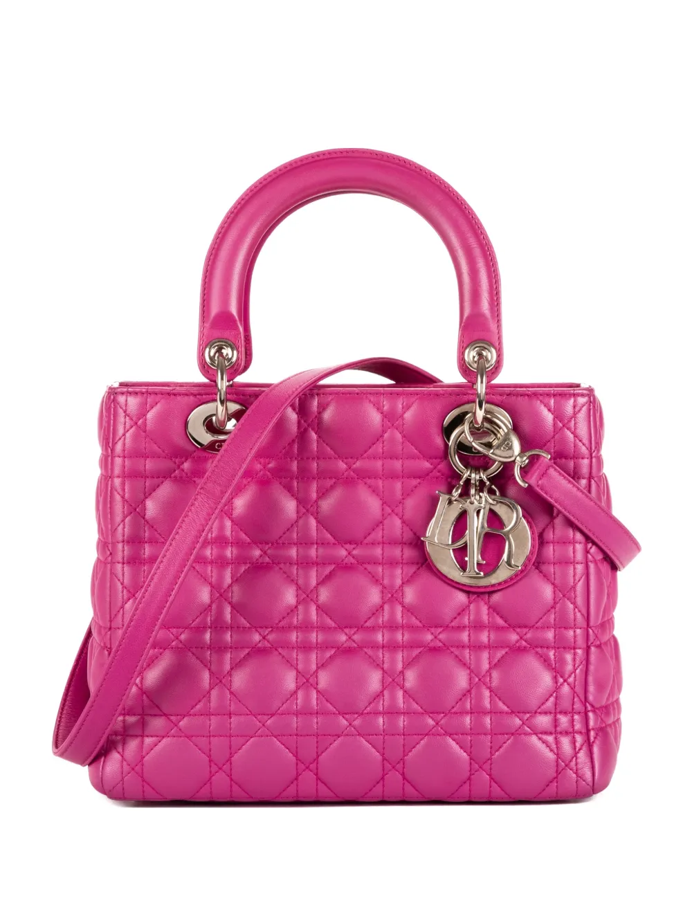 Christian Dior Pre-Owned Gesteppter Lady Dior Medium Tote Bag - Rosa