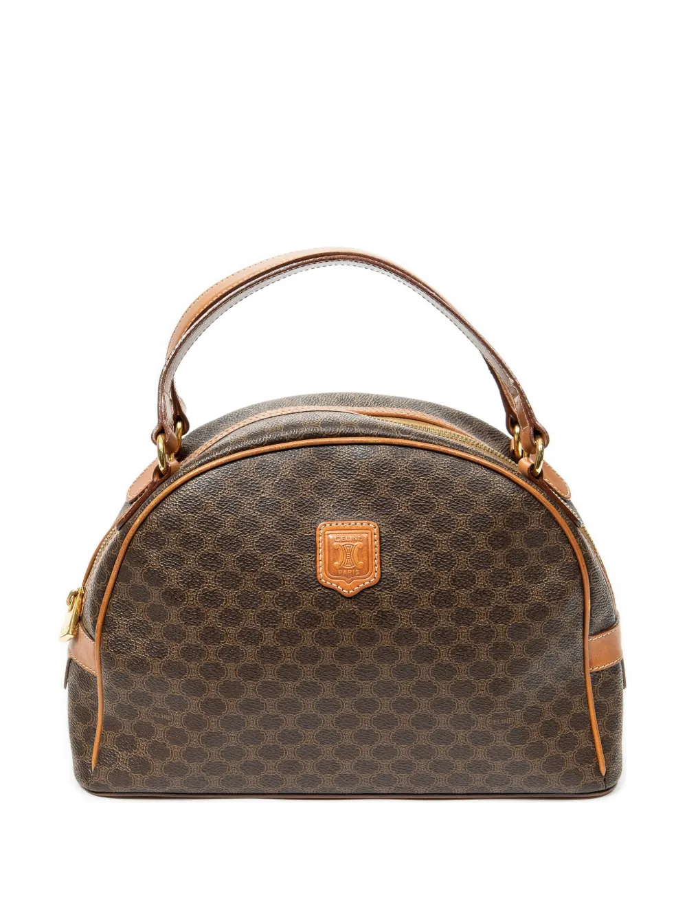 Celine Pre-Owned Borsa tote Dome Bowler con stampa - Marrone