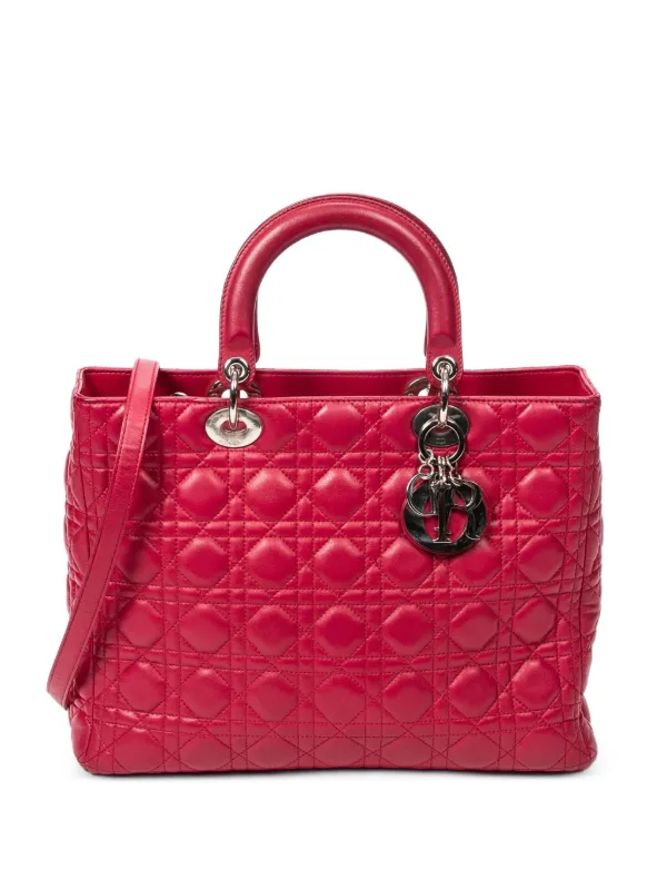 Christian Dior Pre-Owned レディ ディオール ハンドバッグ L | ピンク