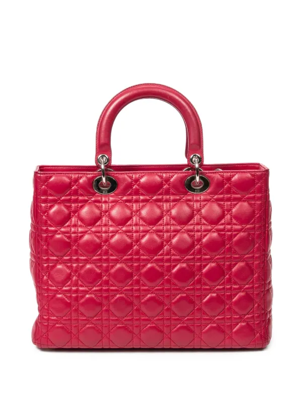 Christian Dior Pre-Owned レディ ディオール ハンドバッグ L | ピンク