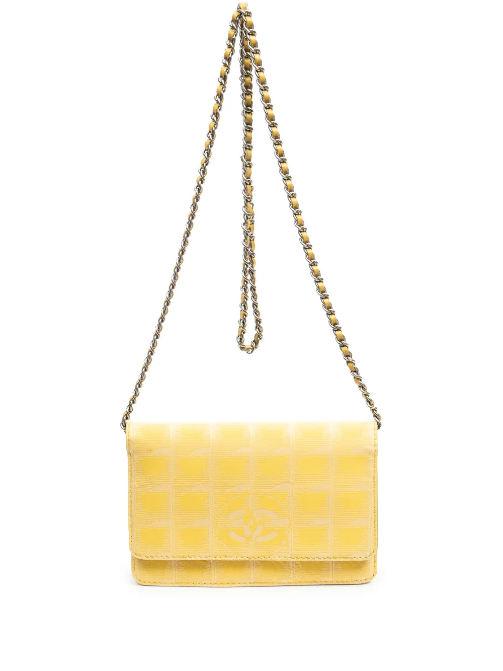 CHANEL Pre-Owned Borsa a tracolla New Travel Line 2002-2003 - Giallo