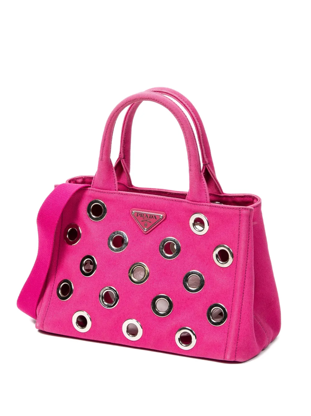 Prada Pre-Owned Borsa tote Grommet Canapa - Rosa