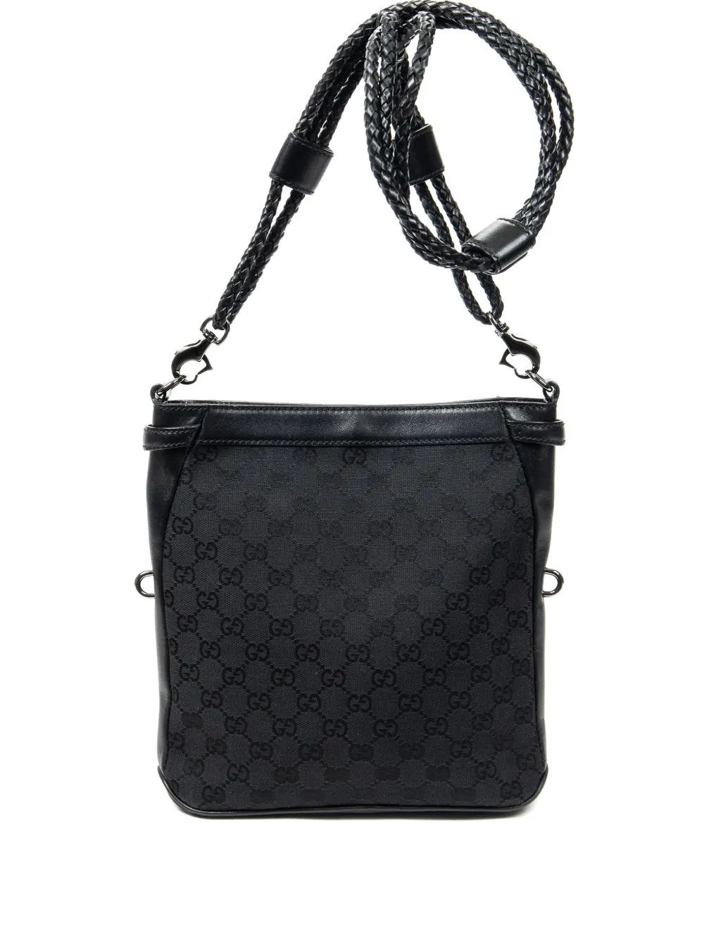 Gucci Pre-Owned Borsa a spalla con monogramma GG - Nero