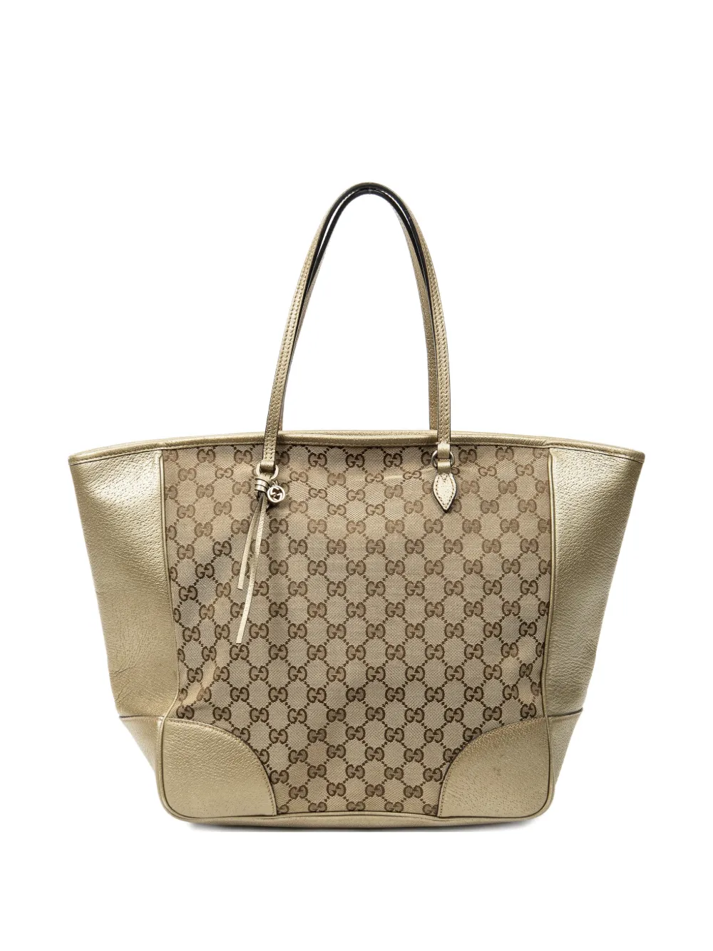 Gucci Pre-Owned Borsa tote con monogramma GG - Oro