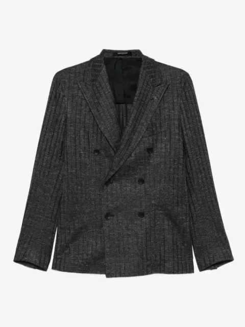 Tagliatore veste croisée à fines rayures