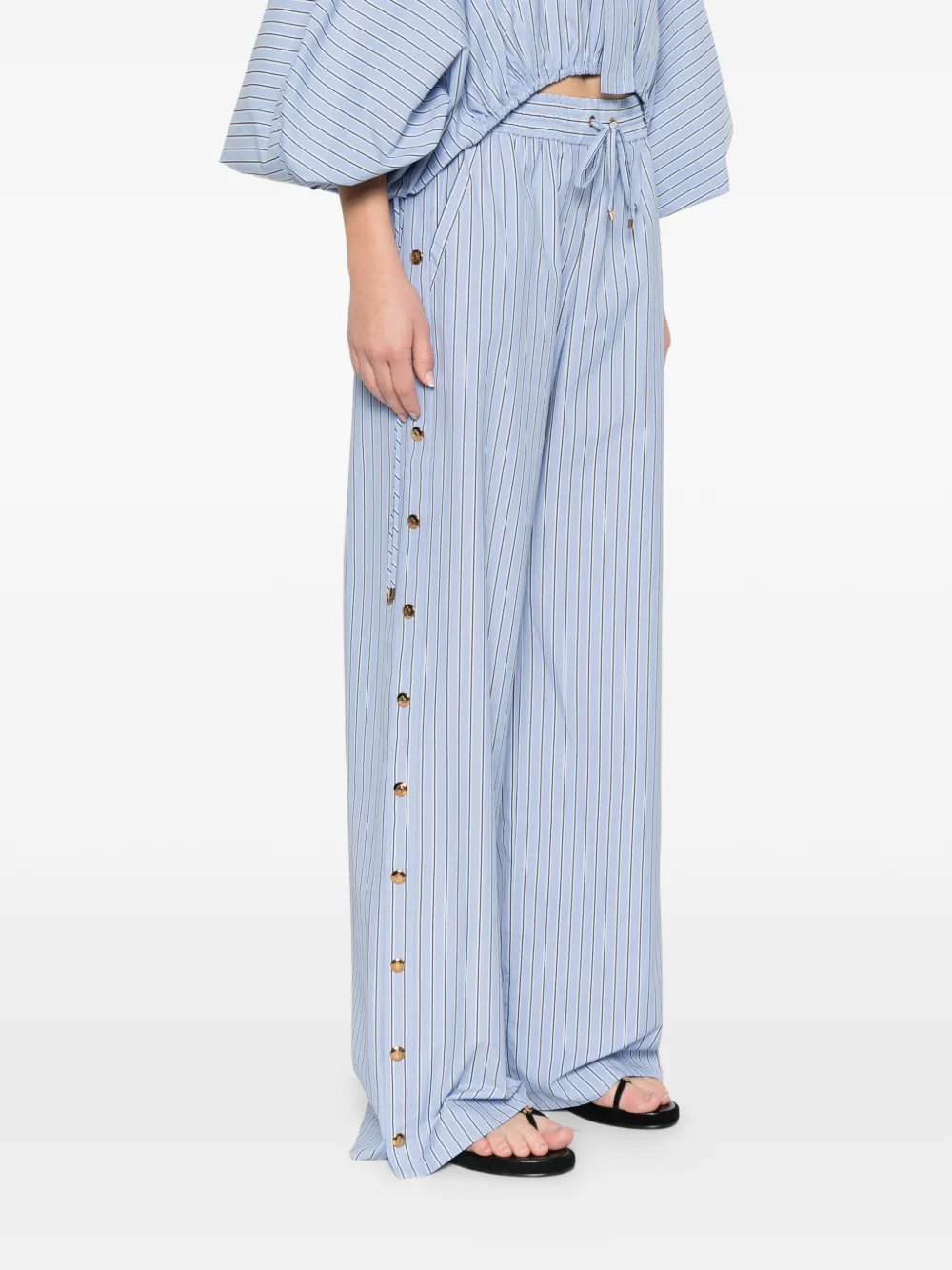  Zimmermann Button-detail Trousers - Blue 