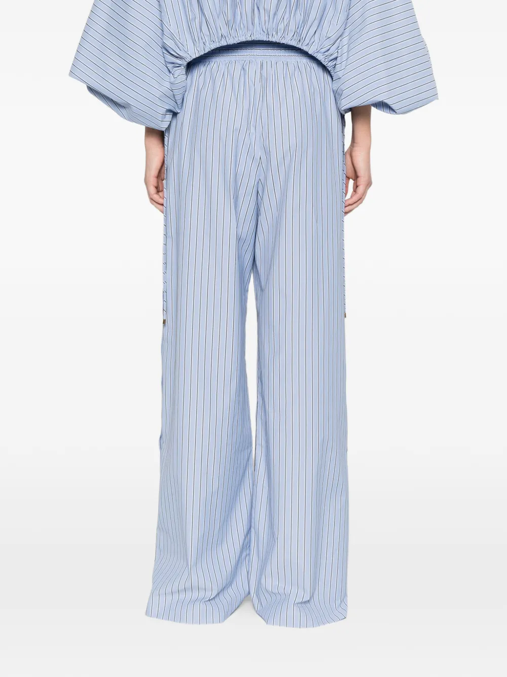 ZIMMERMANN Broek met knoopdetail Blauw