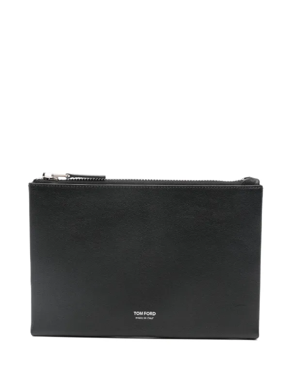 TOM FORD ストラップディテール クラッチバッグ | ブラック | FARFETCH JP