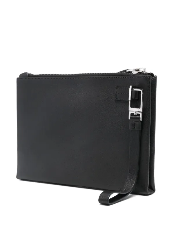 TOM FORD ストラップディテール クラッチバッグ | ブラック | FARFETCH JP
