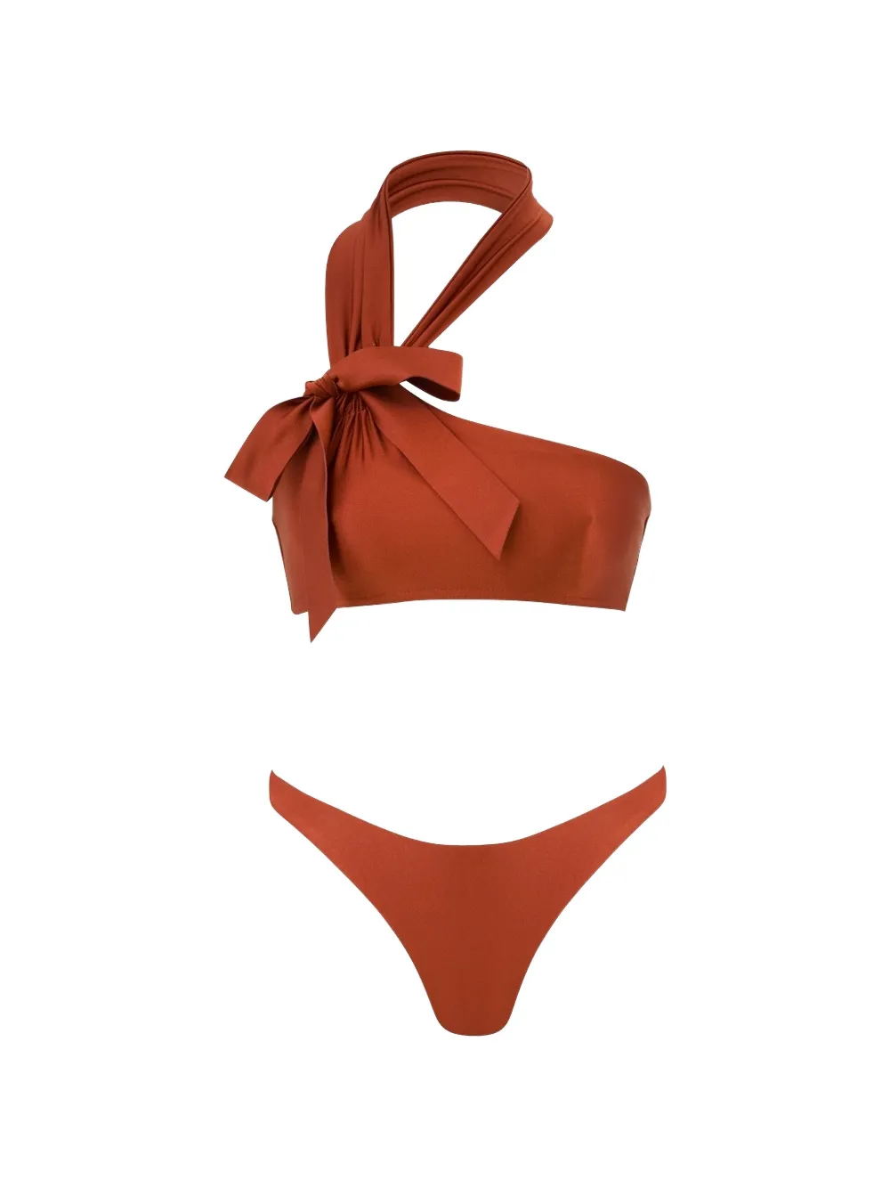 ZIMMERMANN Awaken bikini met gestrikte hals Bruin