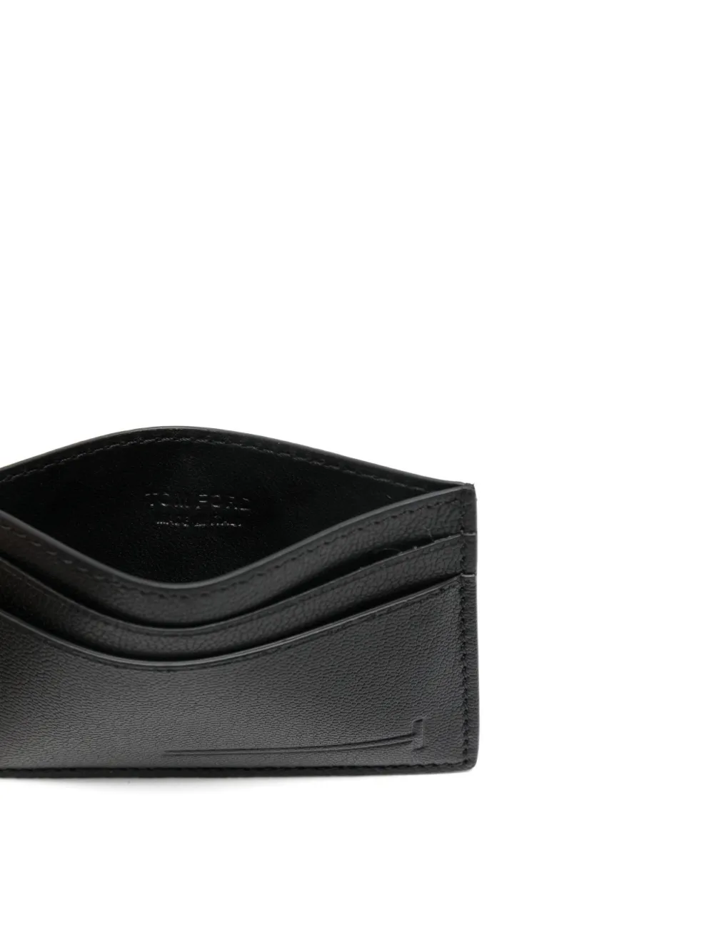 TOM FORD Leren pasjeshouder Zwart