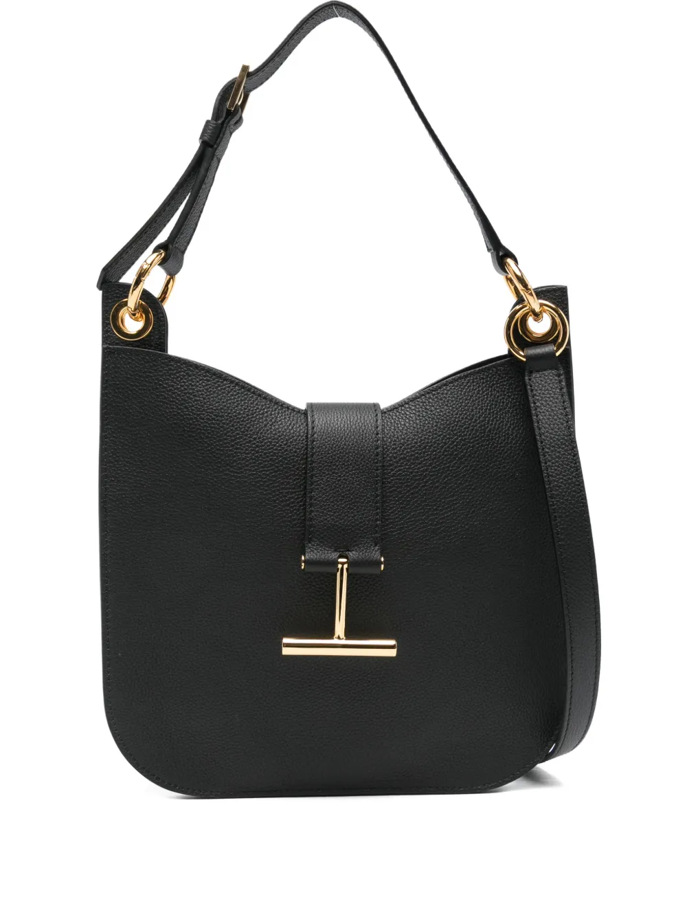 TOM FORD Tara T-bar-buckle shoulder bag - Nero